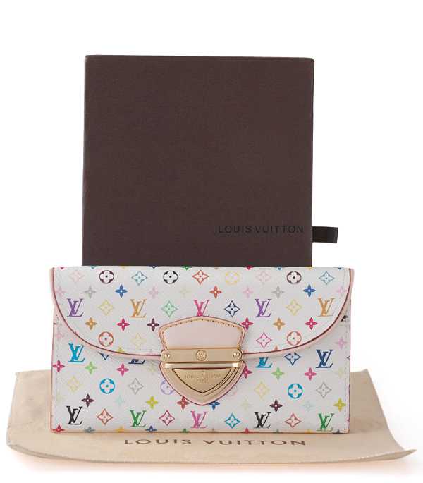 1:1 Copy Louis Vuitton Monogram Multicolore Eugenie Wallet N93736 Replica